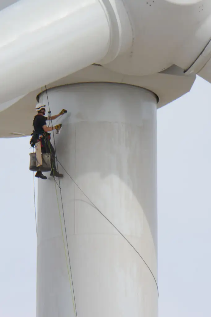 Nettoyage d’éoliennes