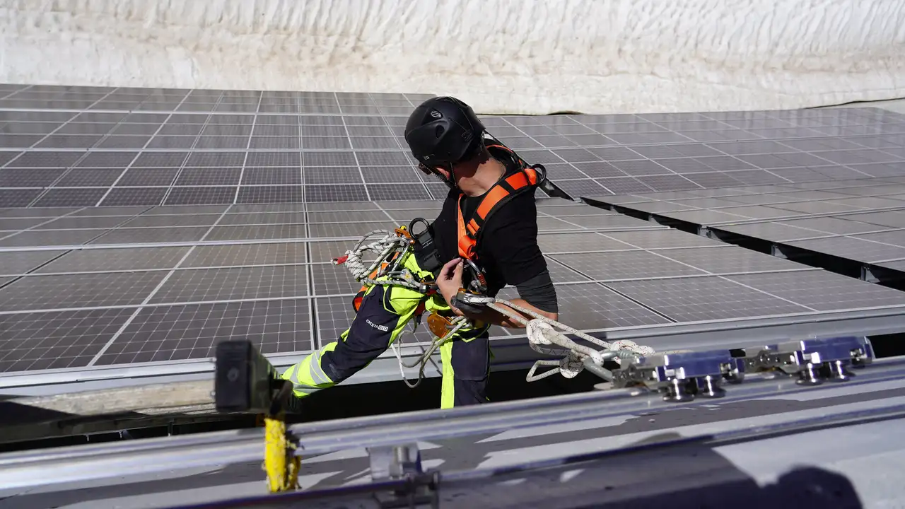 Nettoyage de panneaux solaires